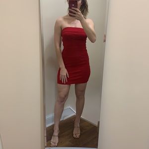 3/25 Red bodycon dress